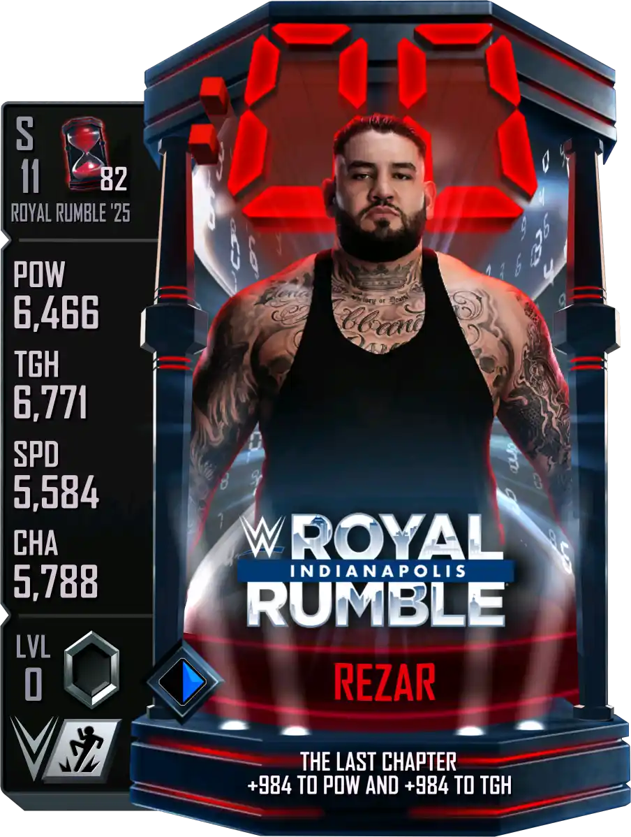 Royal Rumble '25, Rezar, Standard Card from WWE Supercard