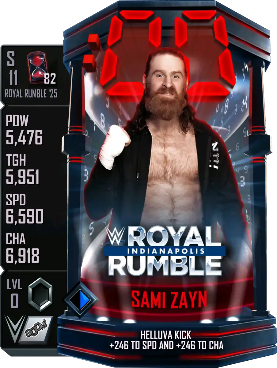 Royal Rumble '25, Sami Zayn, Standard Card from WWE Supercard