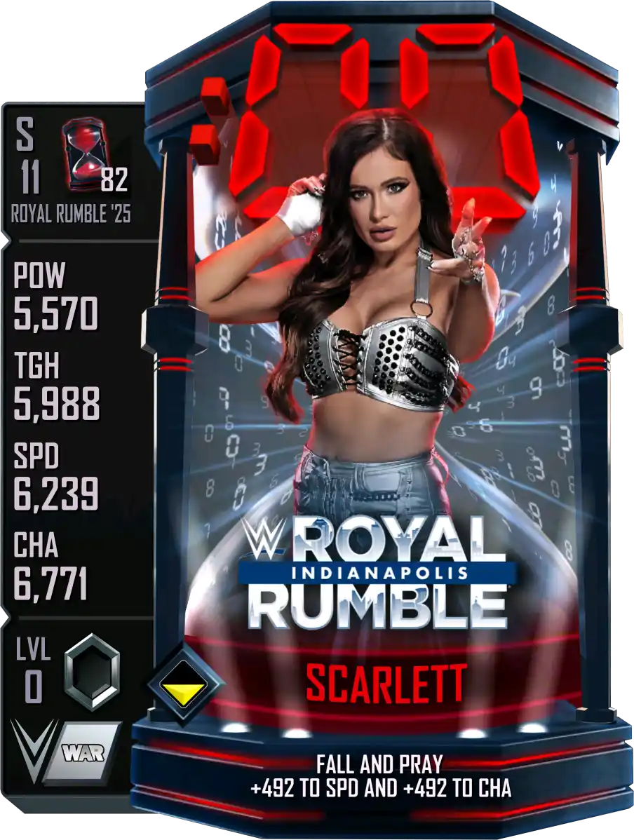 Royal Rumble '25, Scarlett, Standard Card from WWE Supercard