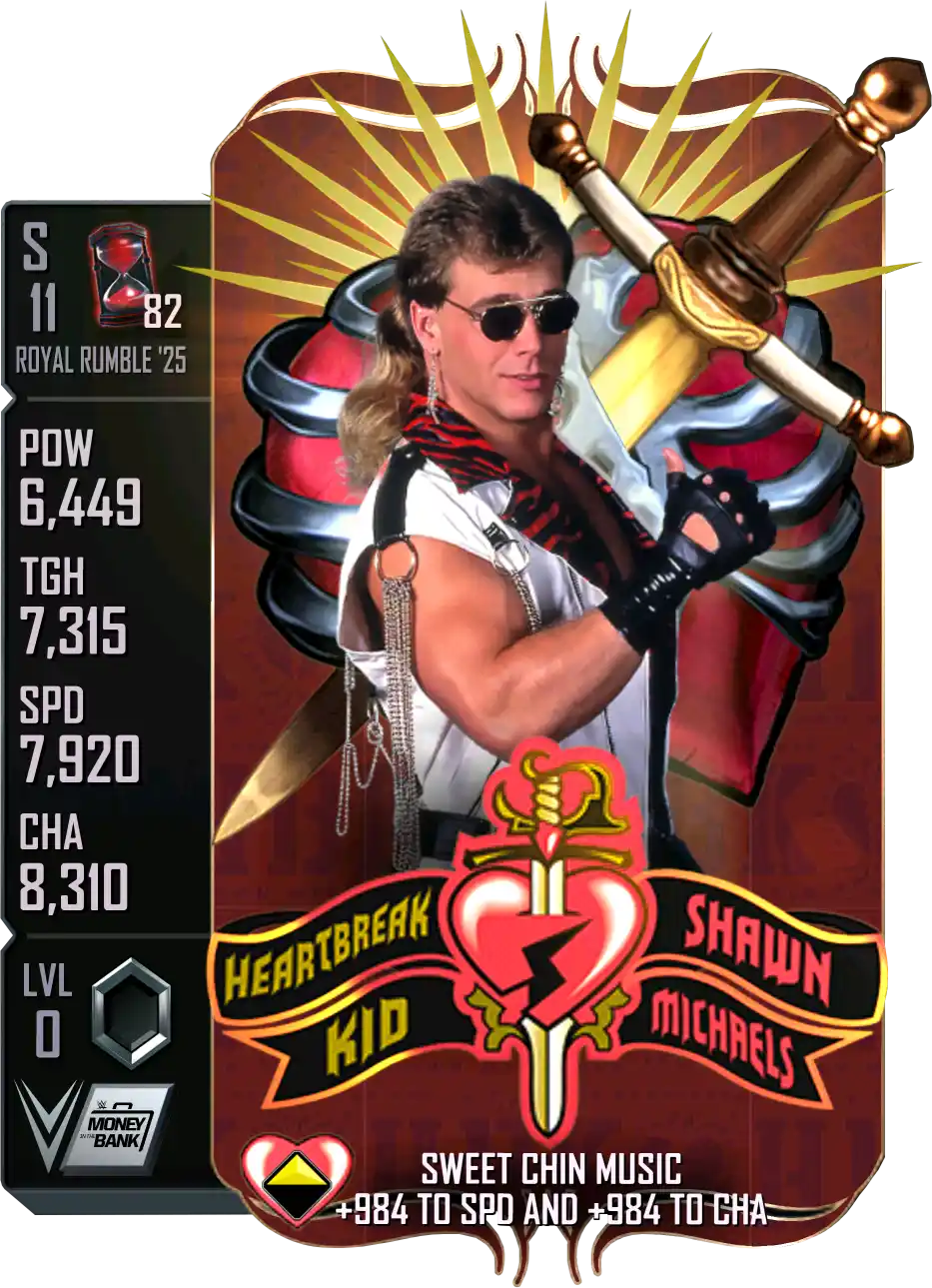 Royal Rumble '25, Shawn Michaels, SE (Special Edition) Card from WWE Supercard