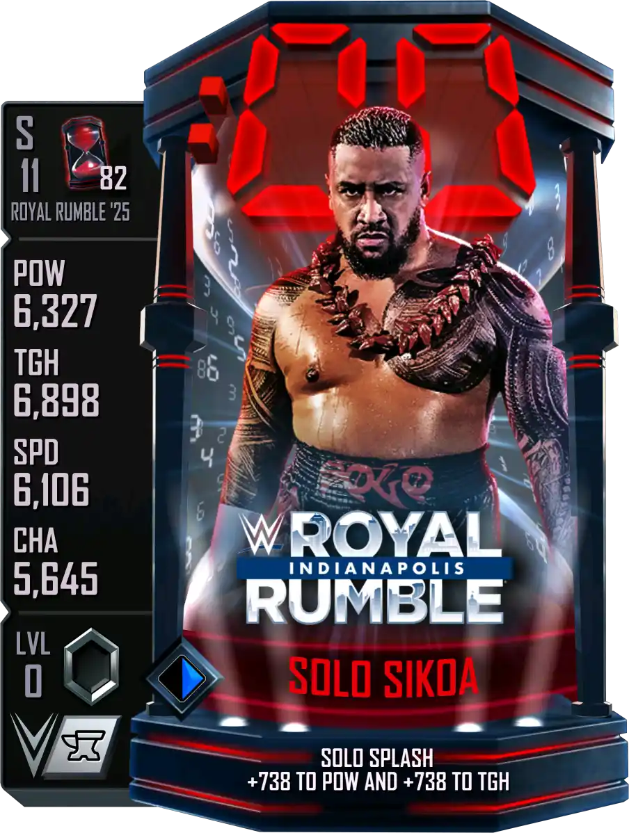 Royal Rumble '25, Solo Sikoa, Standard Card from WWE Supercard
