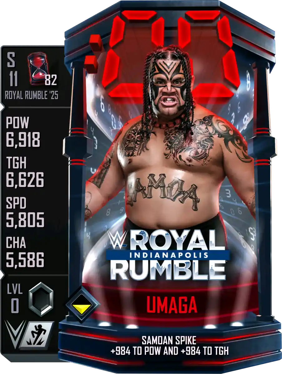 Royal Rumble '25, Umaga, Standard Card from WWE Supercard