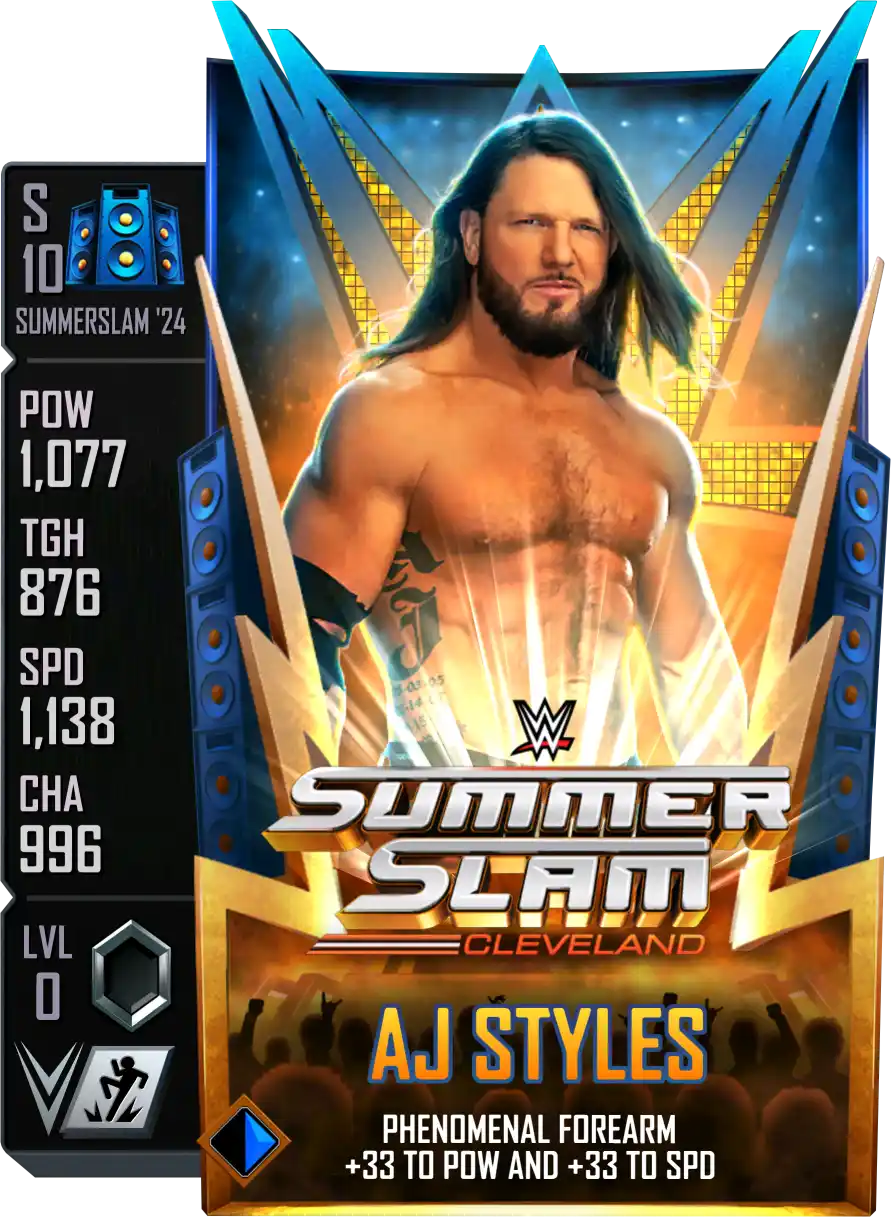 SummerSlam '24, AJ Styles, Standard Card from WWE Supercard