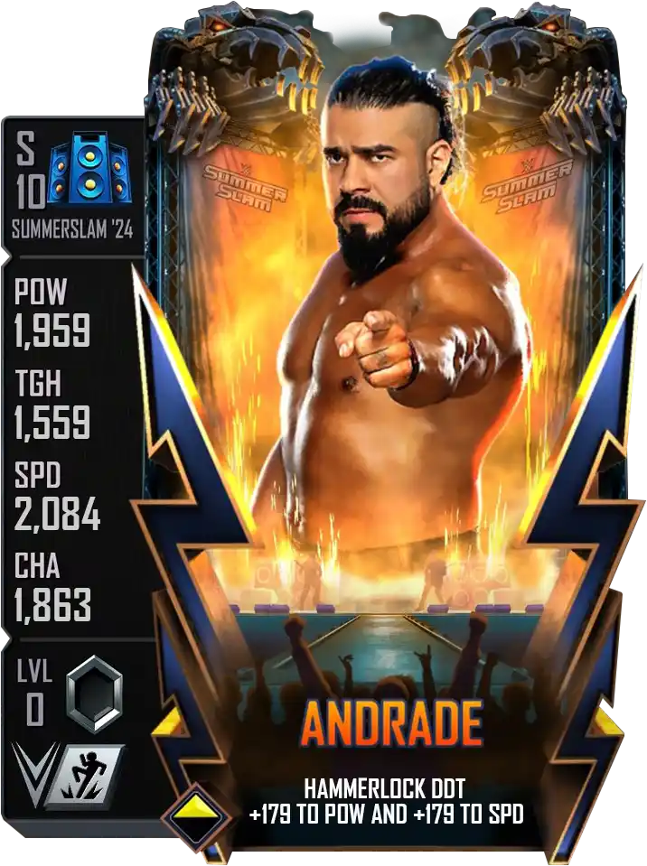 SummerSlam '24, Andrade, Ranked Event PCC People's Champion Challenge card from WWE Supercard