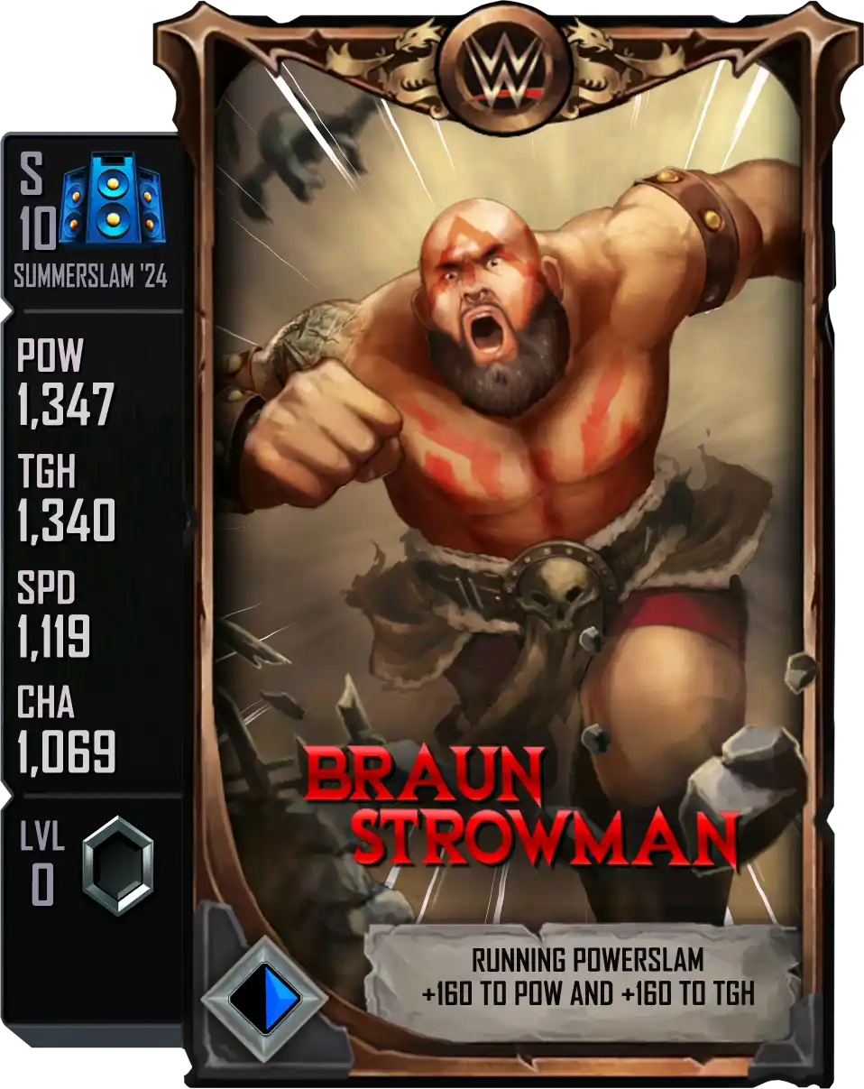 SummerSlam '24, Braun Strowman, SE Special Edition Card from WWE Supercard