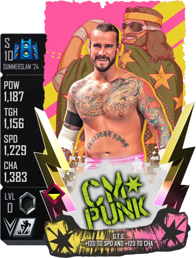 SummerSlam '24, CM Punk, Special Edition (SE) card from WWE Supercard