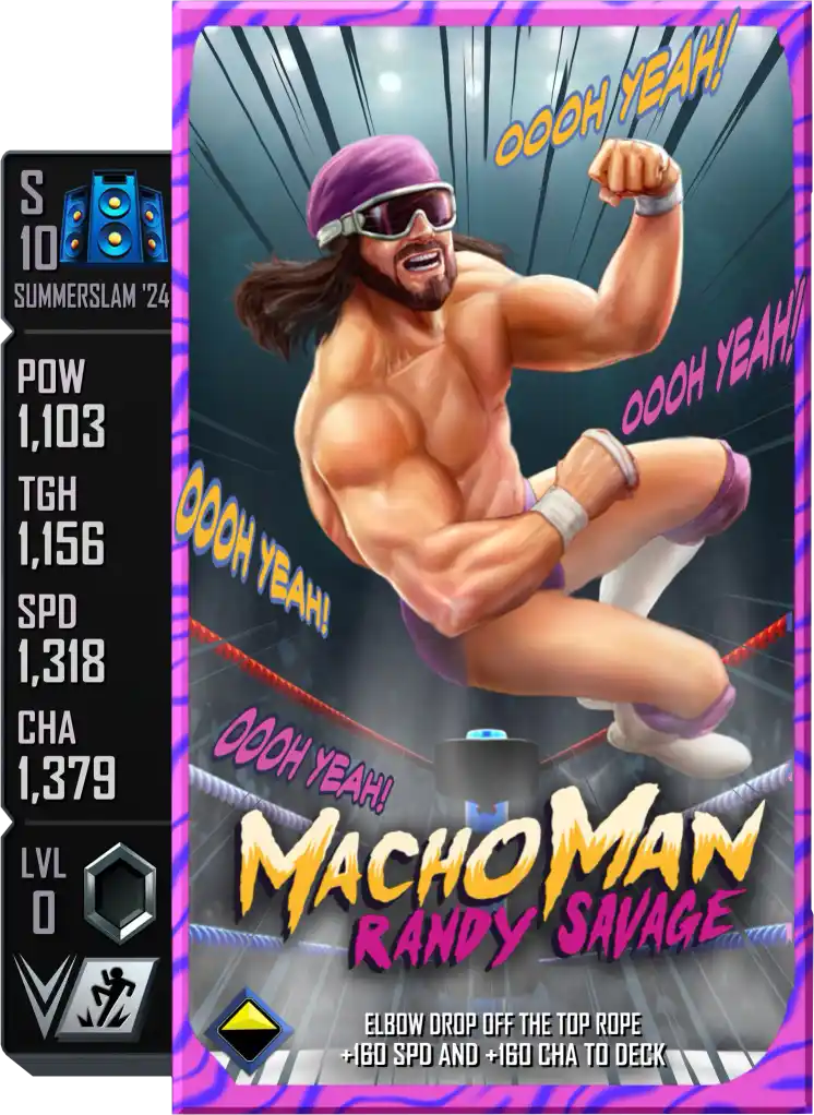 SummerSlam '24, Macho Man Randy Savage, Battle Pass card from WWE Supercard
