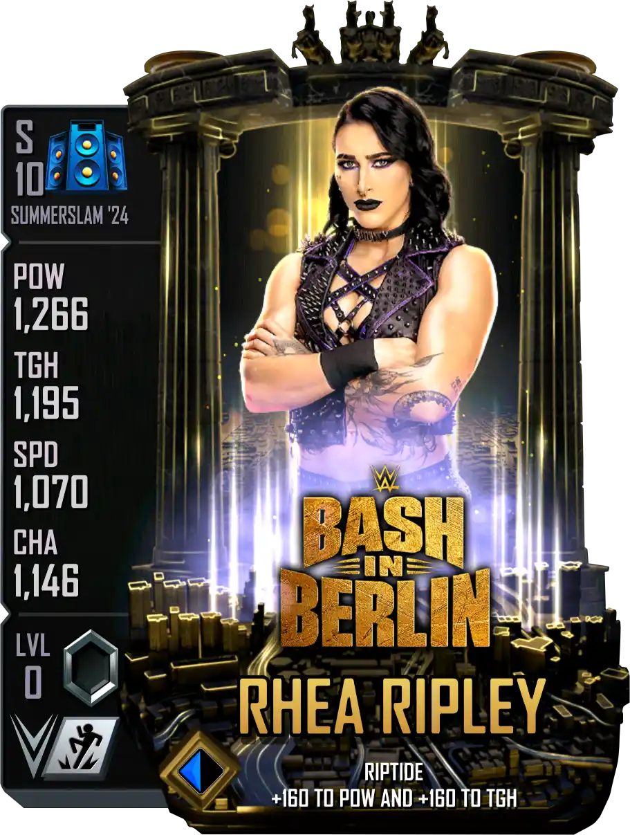 SummerSlam '24, Rhea Ripley, PLE Premium Live Event Card from WWE Supercard
