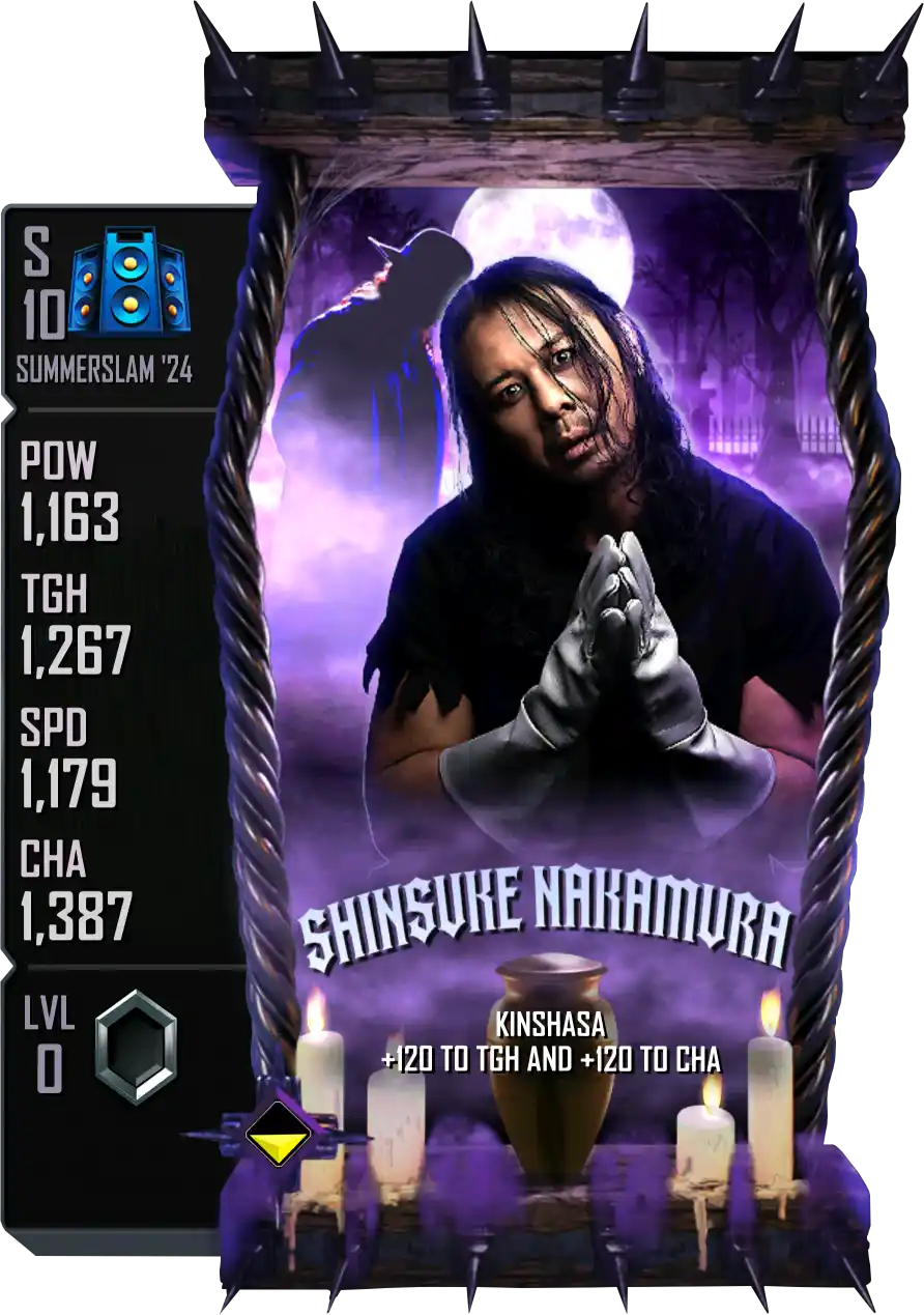 Inferno, Shinsuke Nakamura, The Ministry Of Darkness Special Edition Card from WWE Supercard