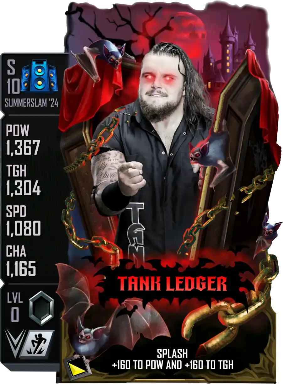 SummerSlam '24, Tank Ledger, Halloween Seasonal SE Special Edition Card from WWE Supercard