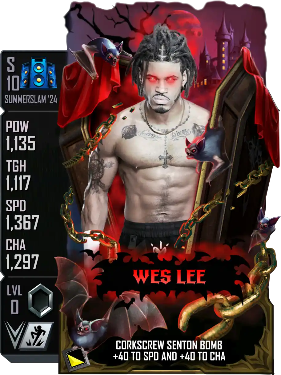 SummerSlam '24, Wes Lee, Halloween Seasonal SE Special Edition Card from WWE Supercard