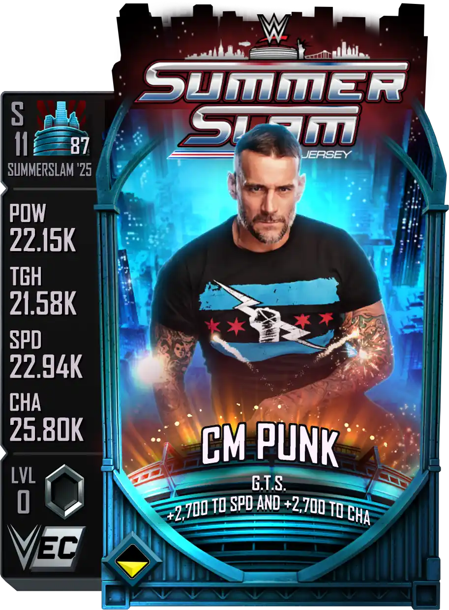 SummerSlam '25', CM Punk, Standard Card from WWE Supercard