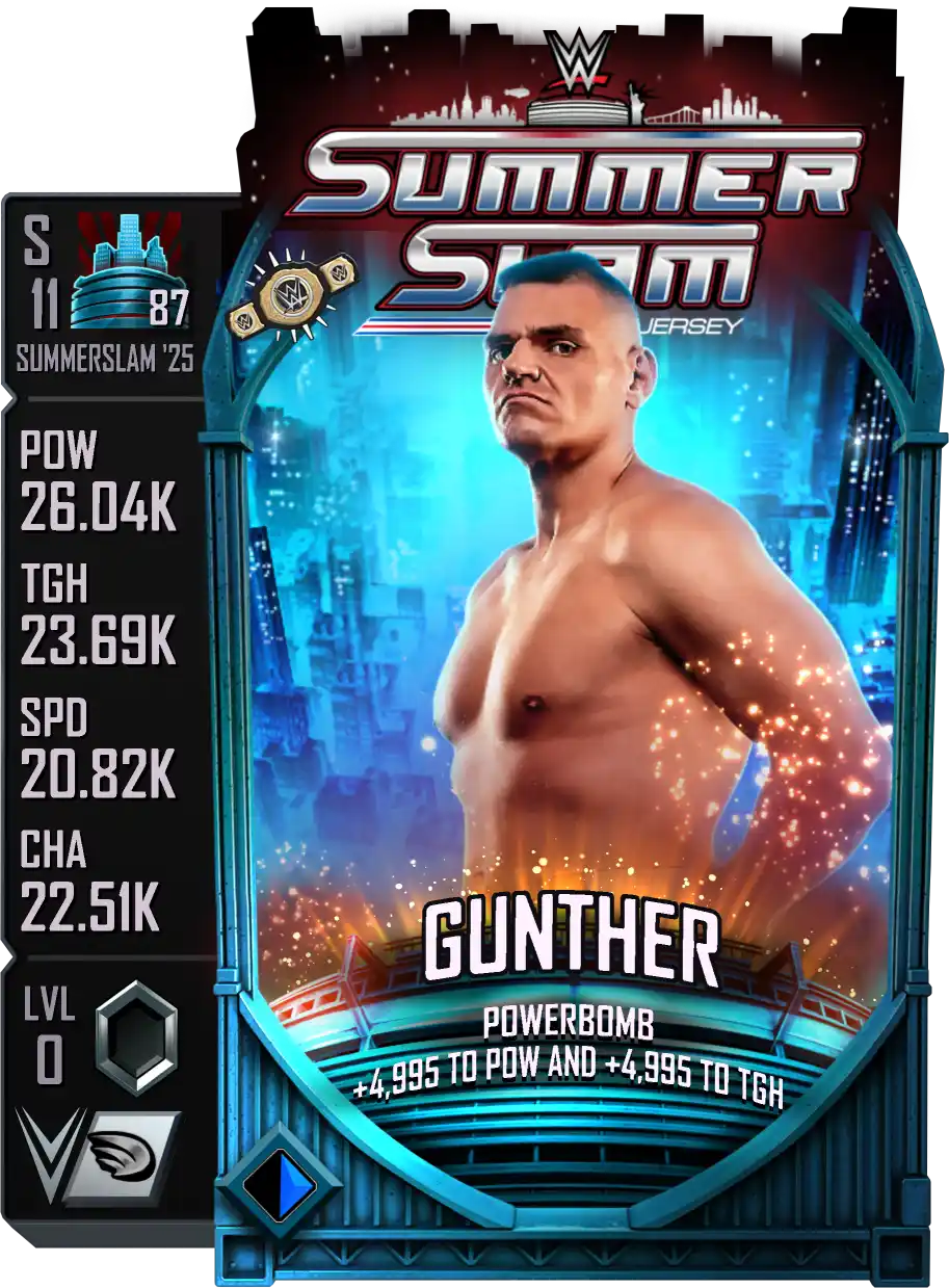 SummerSlam '25', Gunther, Standard Card from WWE Supercard