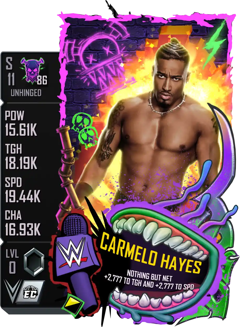 Unhinged, Carmelo Hayes, Standard Card from WWE Supercard