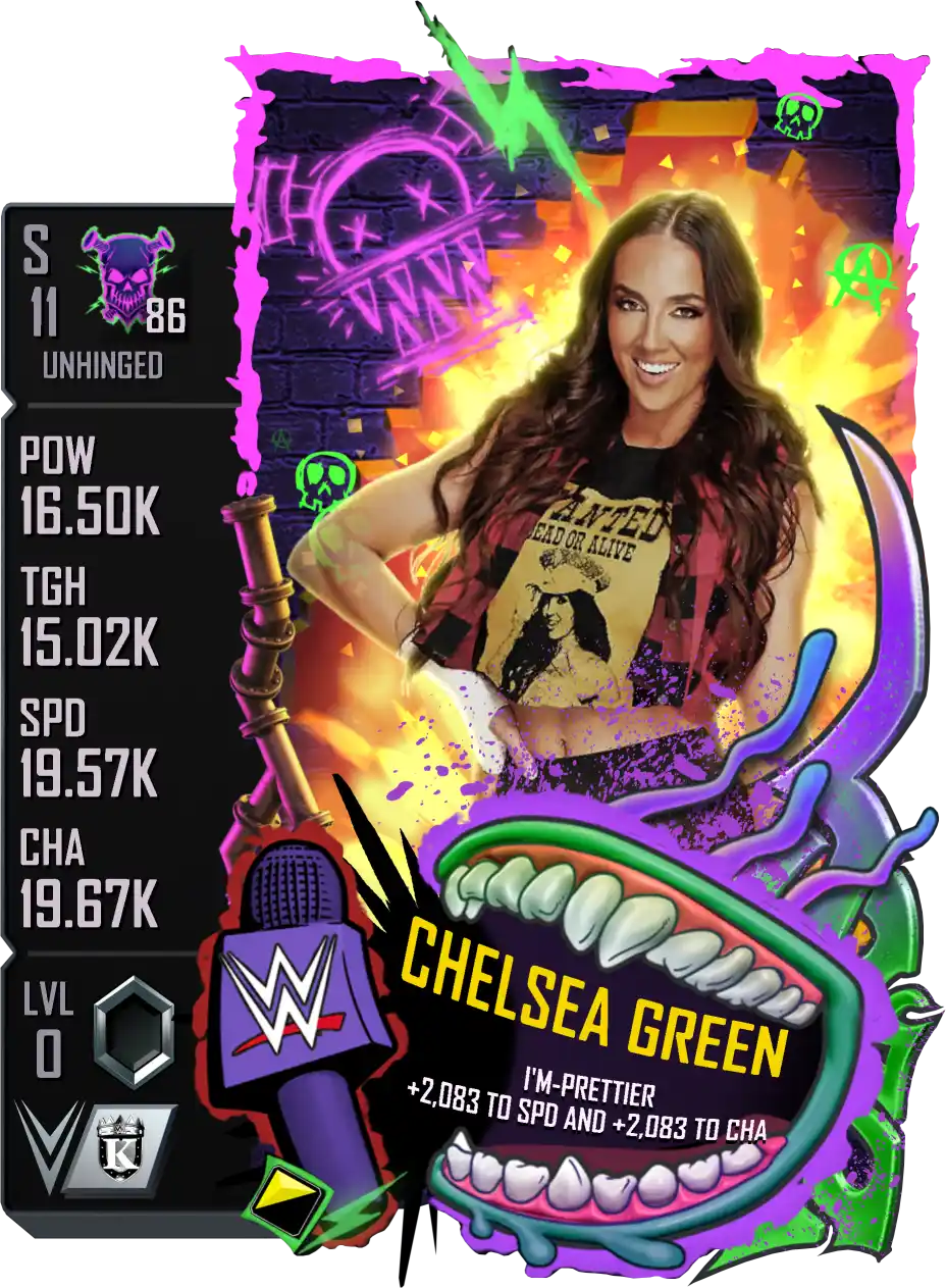 Unhinged, Chelsea Green, Standard Card from WWE Supercard