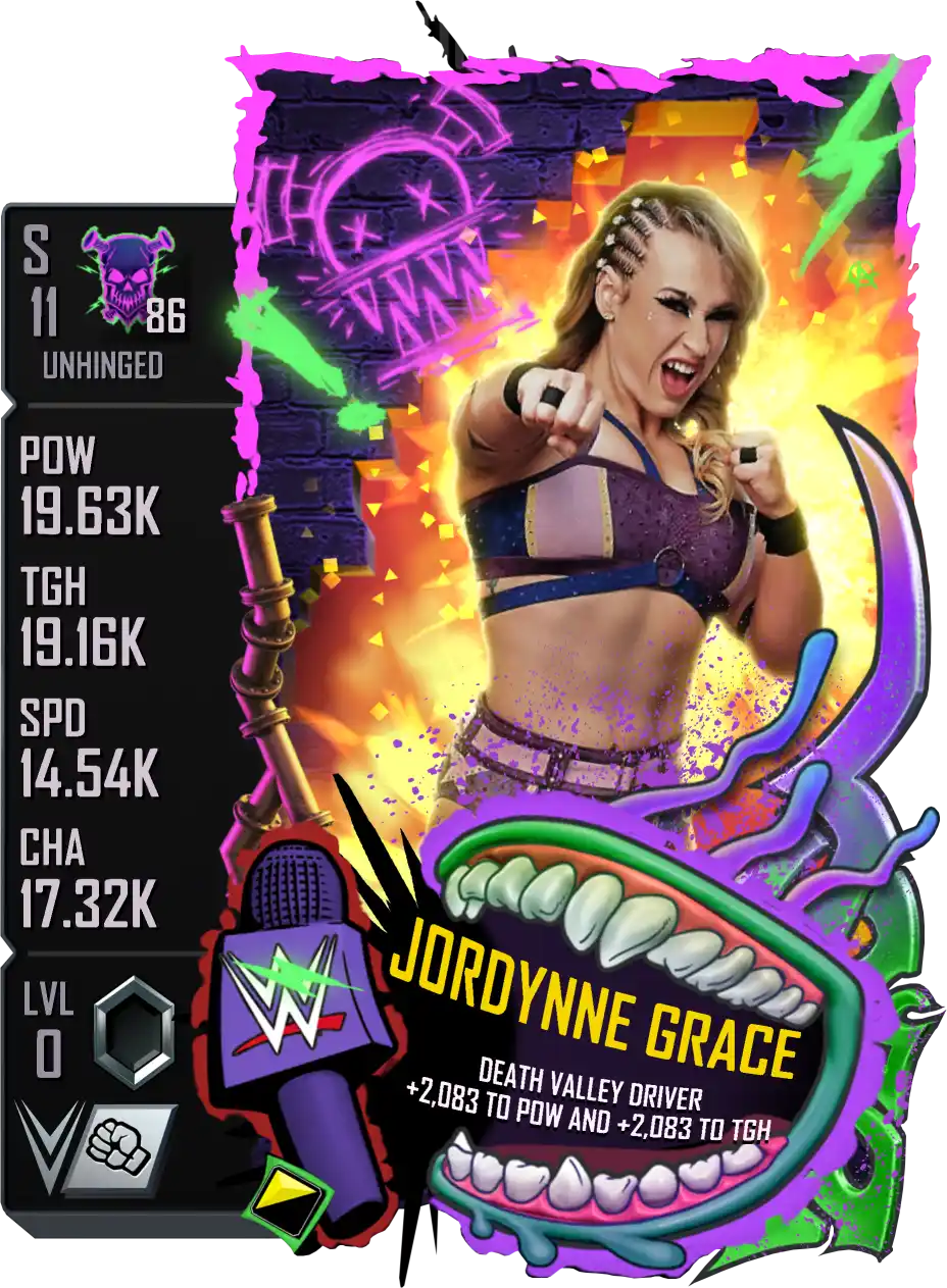 Unhinged, Jordynne Grace, Standard Card from WWE Supercard