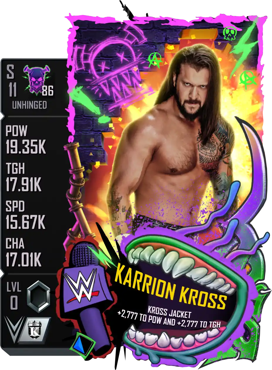 Unhinged, Karrion Kross, Standard Card from WWE Supercard