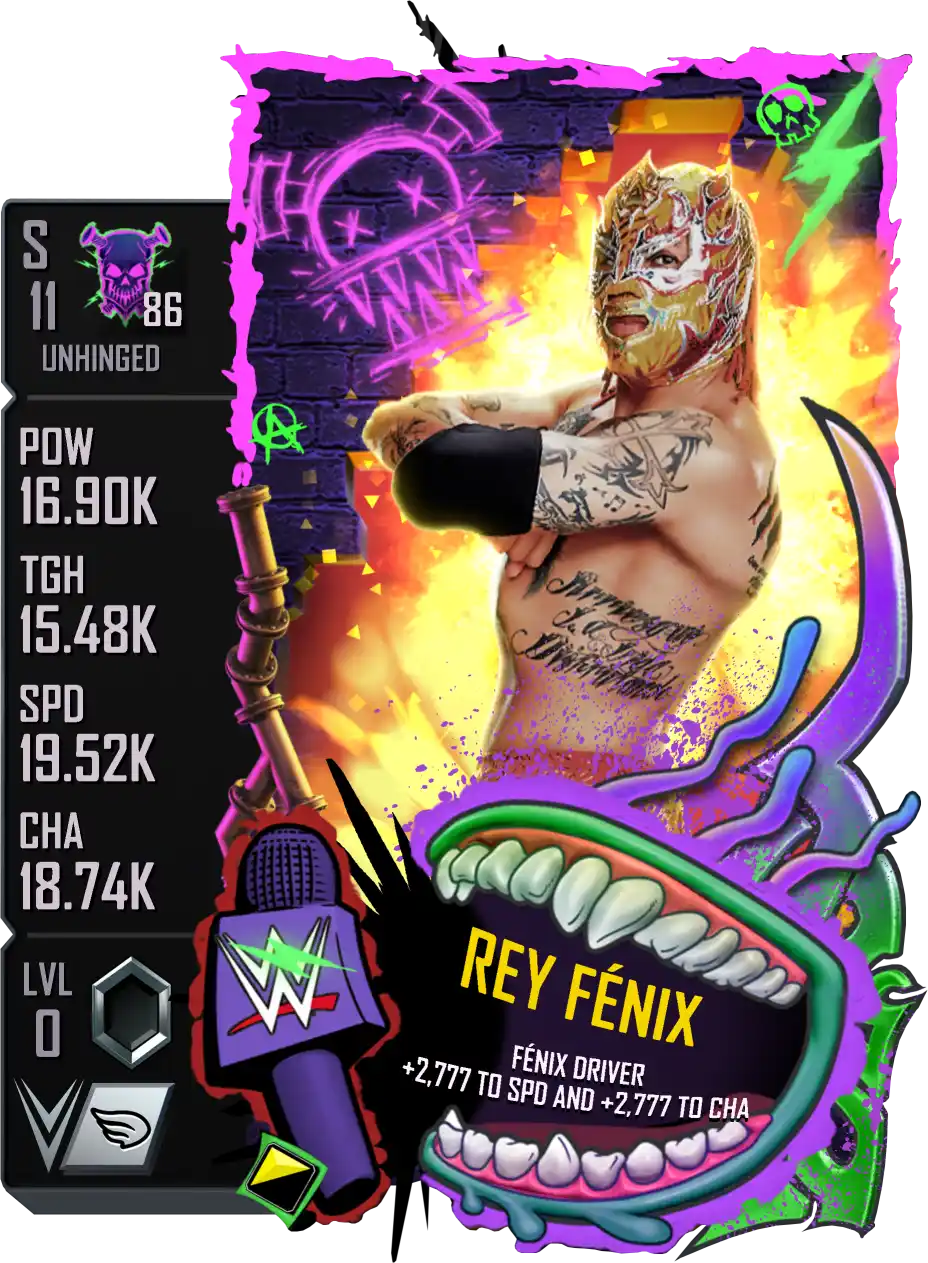 Unhinged, Rey Fenix, Standard Card from WWE Supercard