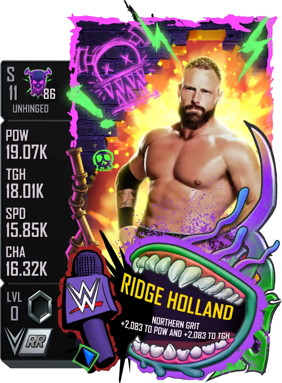 Unhinged, Ridge Holland, Standard Card from WWE Supercard