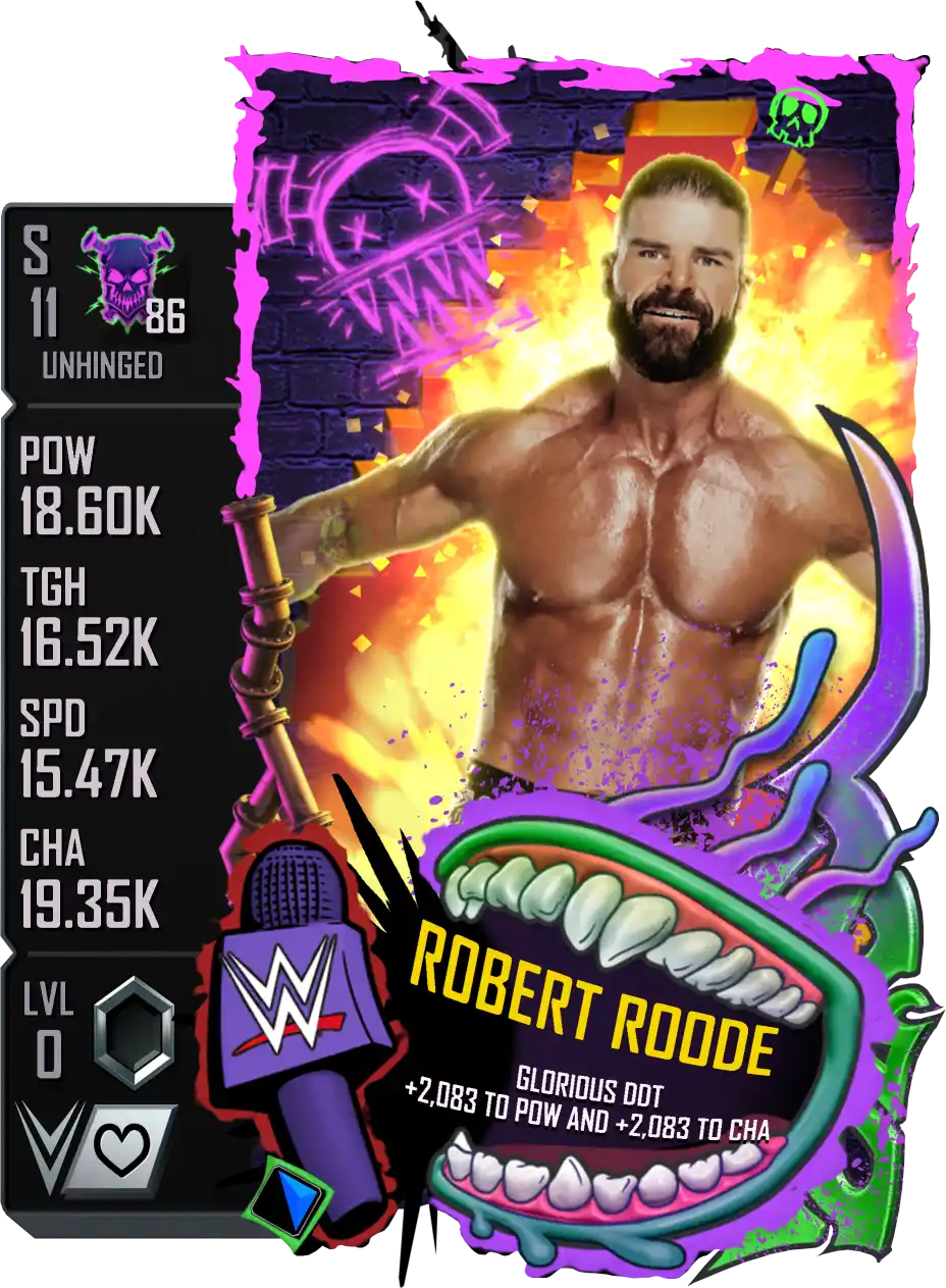 Unhinged, Robert Roode, Standard Card from WWE Supercard