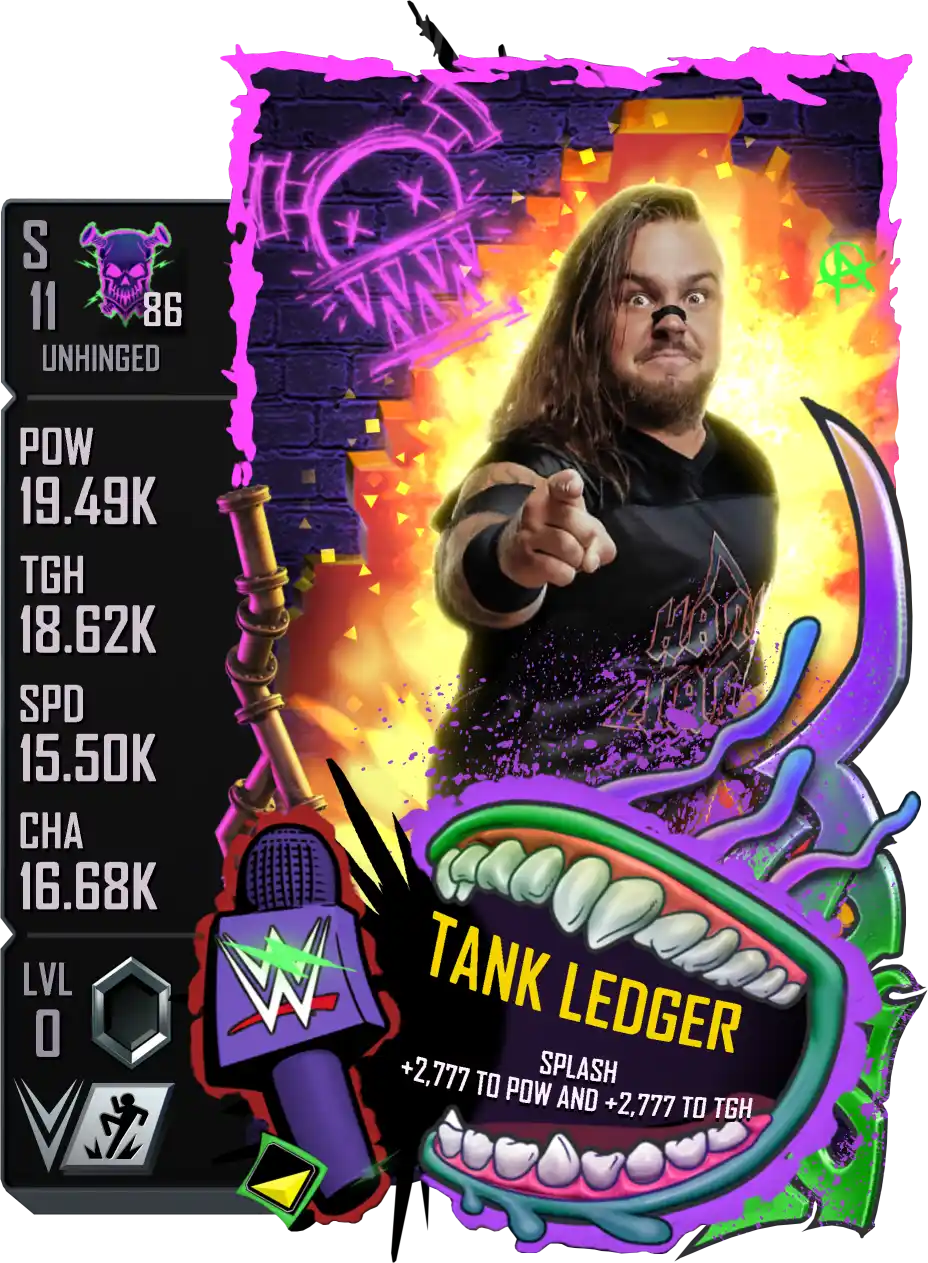Unhinged, Tank Ledger, Standard Card from WWE Supercard
