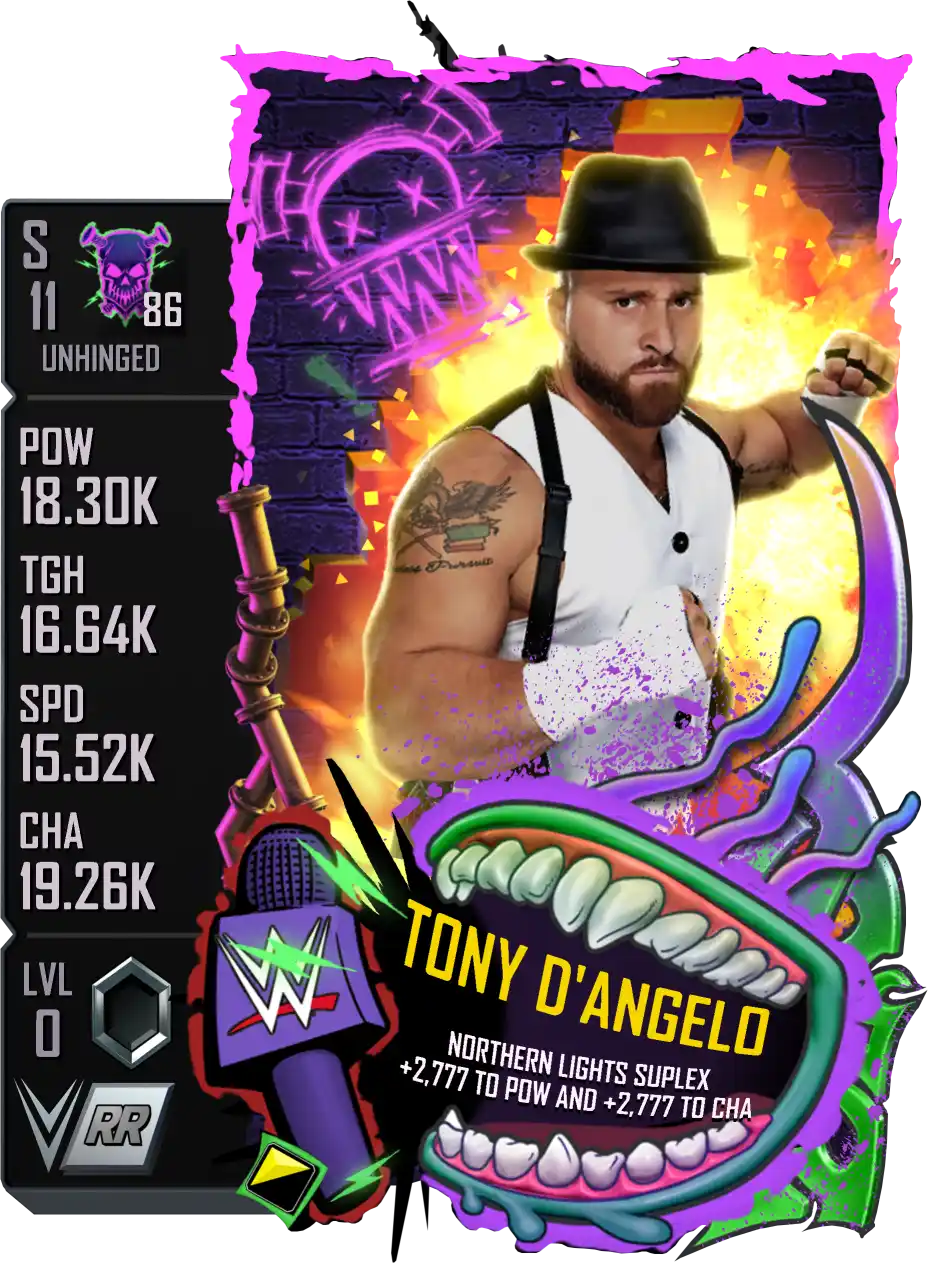 Unhinged, Tony D'Angelo, Standard Card from WWE Supercard