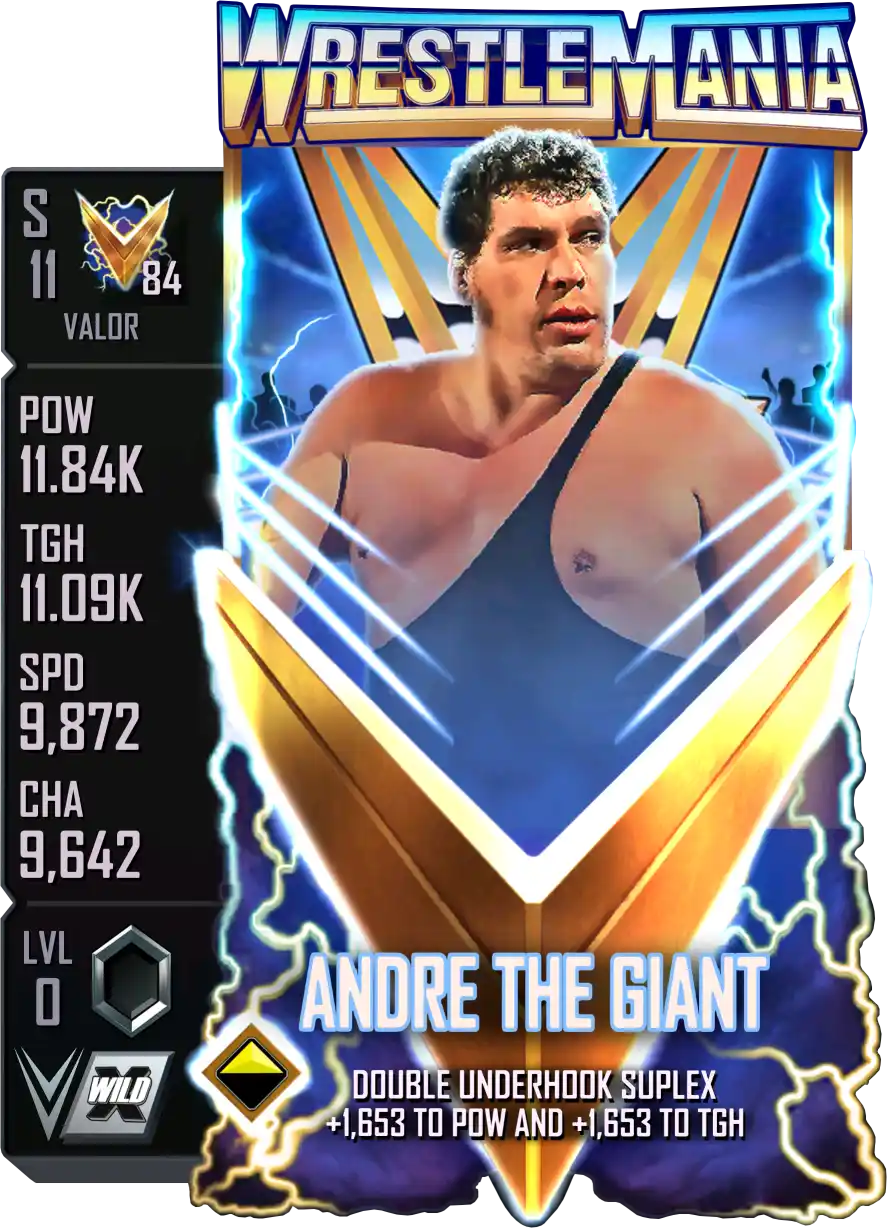 Valor, Andre The Giant, Standard Card from WWE Supercard