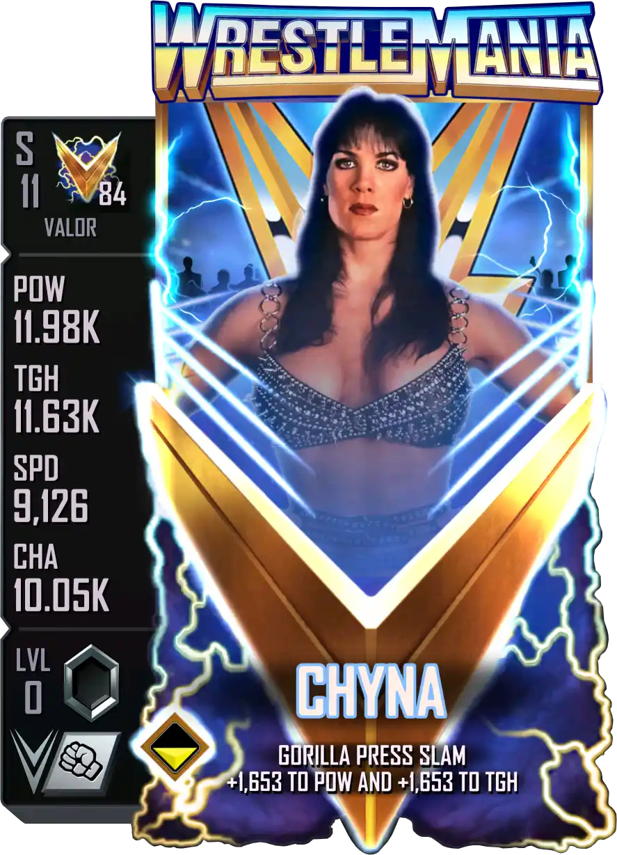 Valor, Chyna, Standard Card from WWE Supercard