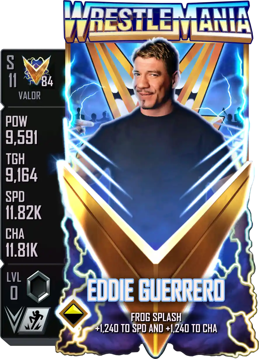 Valor, Eddie Guerrero, Standard Card from WWE Supercard