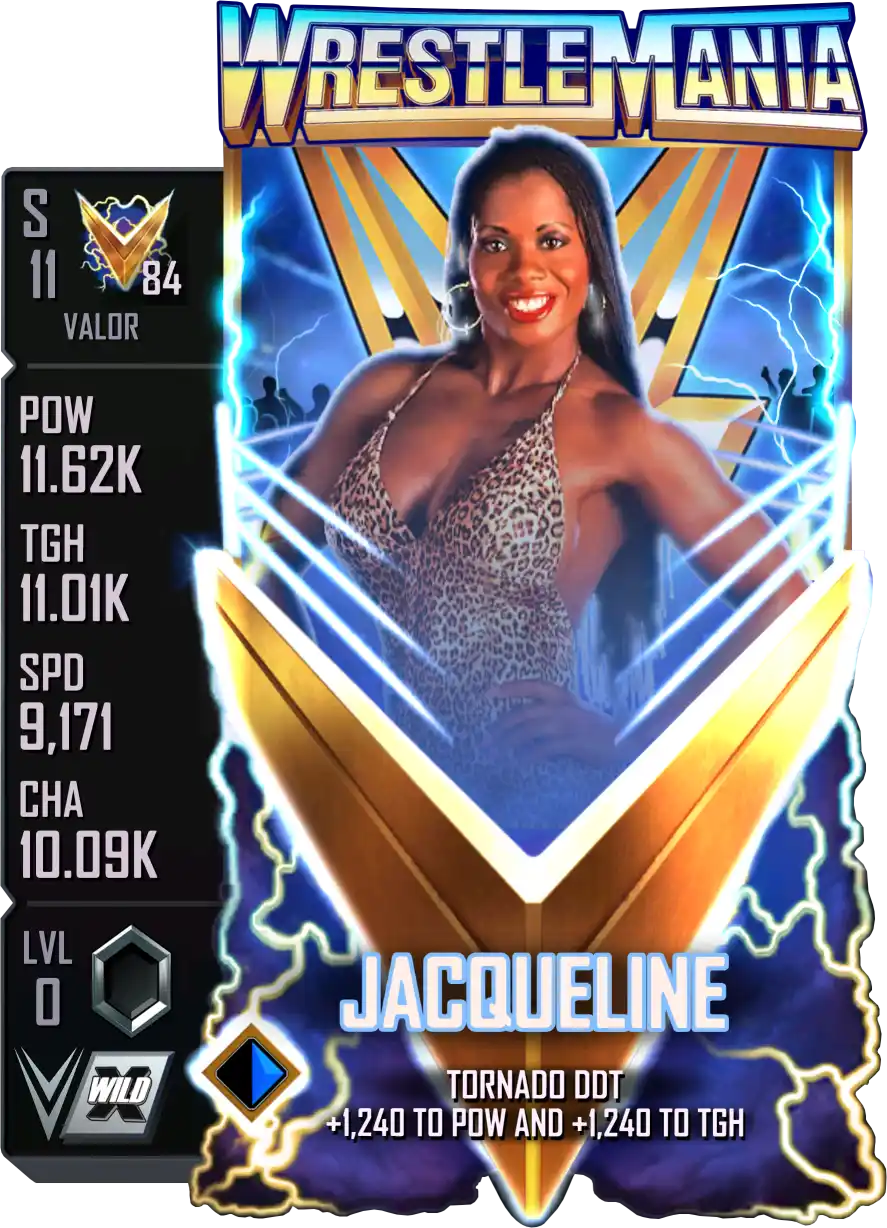 Valor, Jacqueline, Standard Card from WWE Supercard