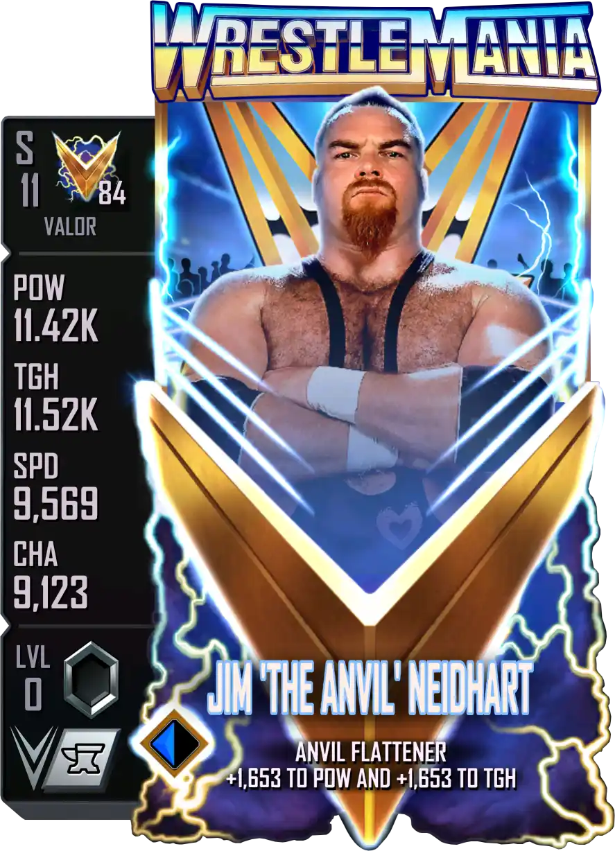 Valor, Jim Neidhart, Standard Card from WWE Supercard