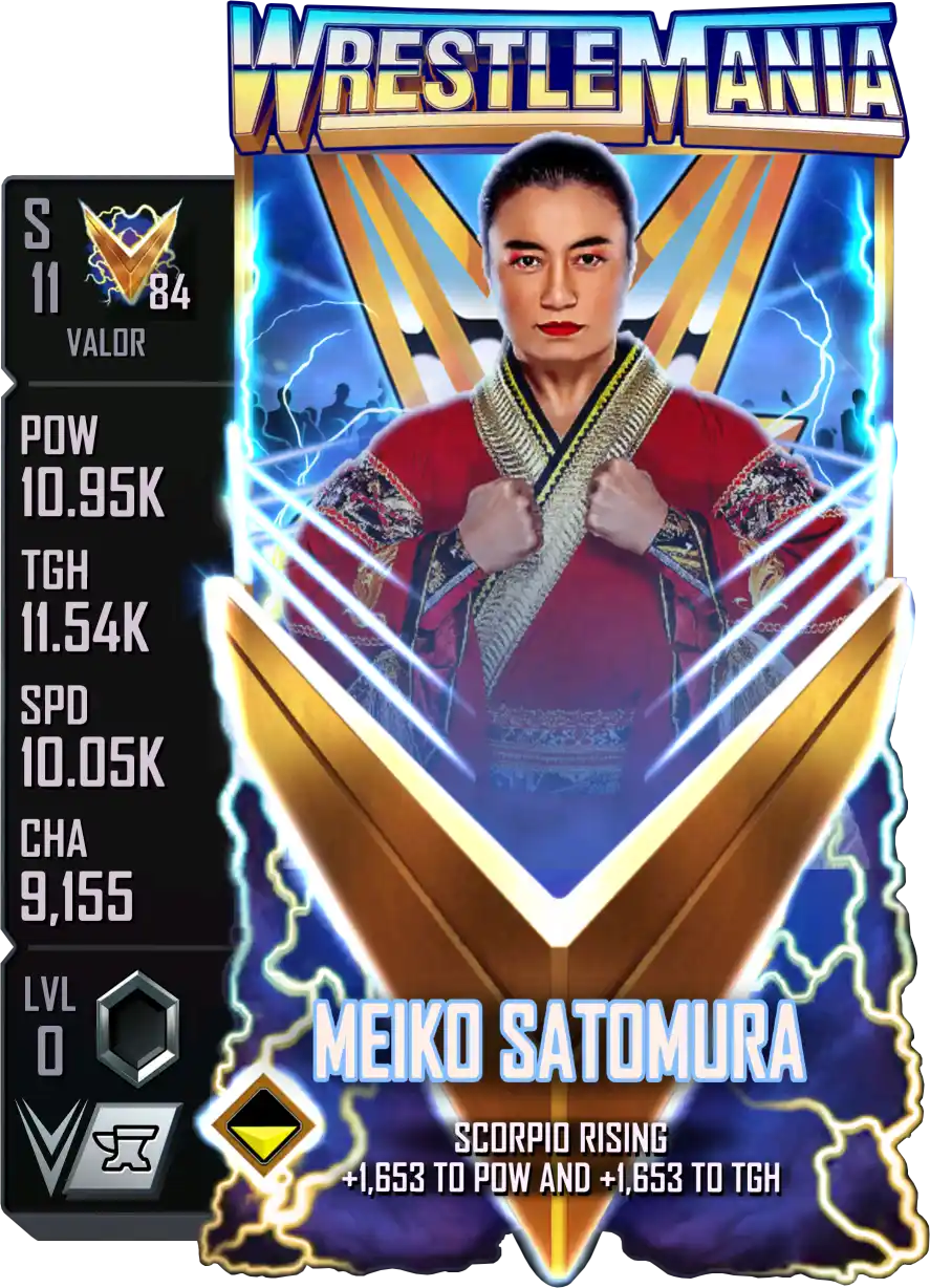 Valor, Meiko Satomura, Standard Card from WWE Supercard