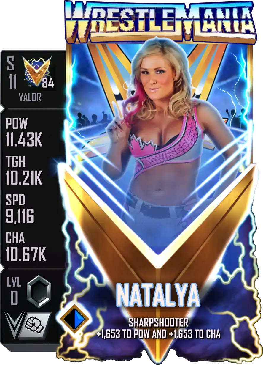Valor, Natalya, Standard Card from WWE Supercard