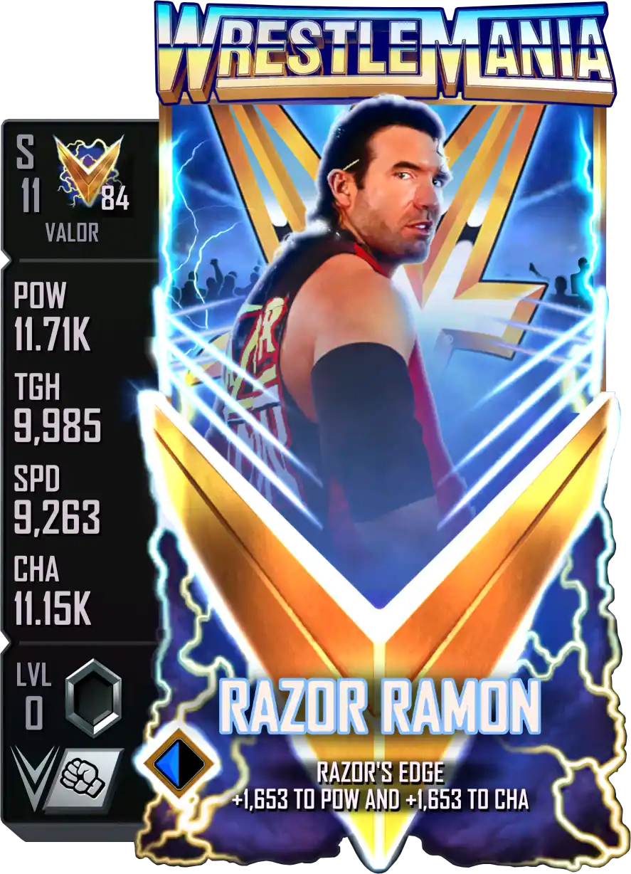 Valor, Razor Ramon, Standard Card from WWE Supercard