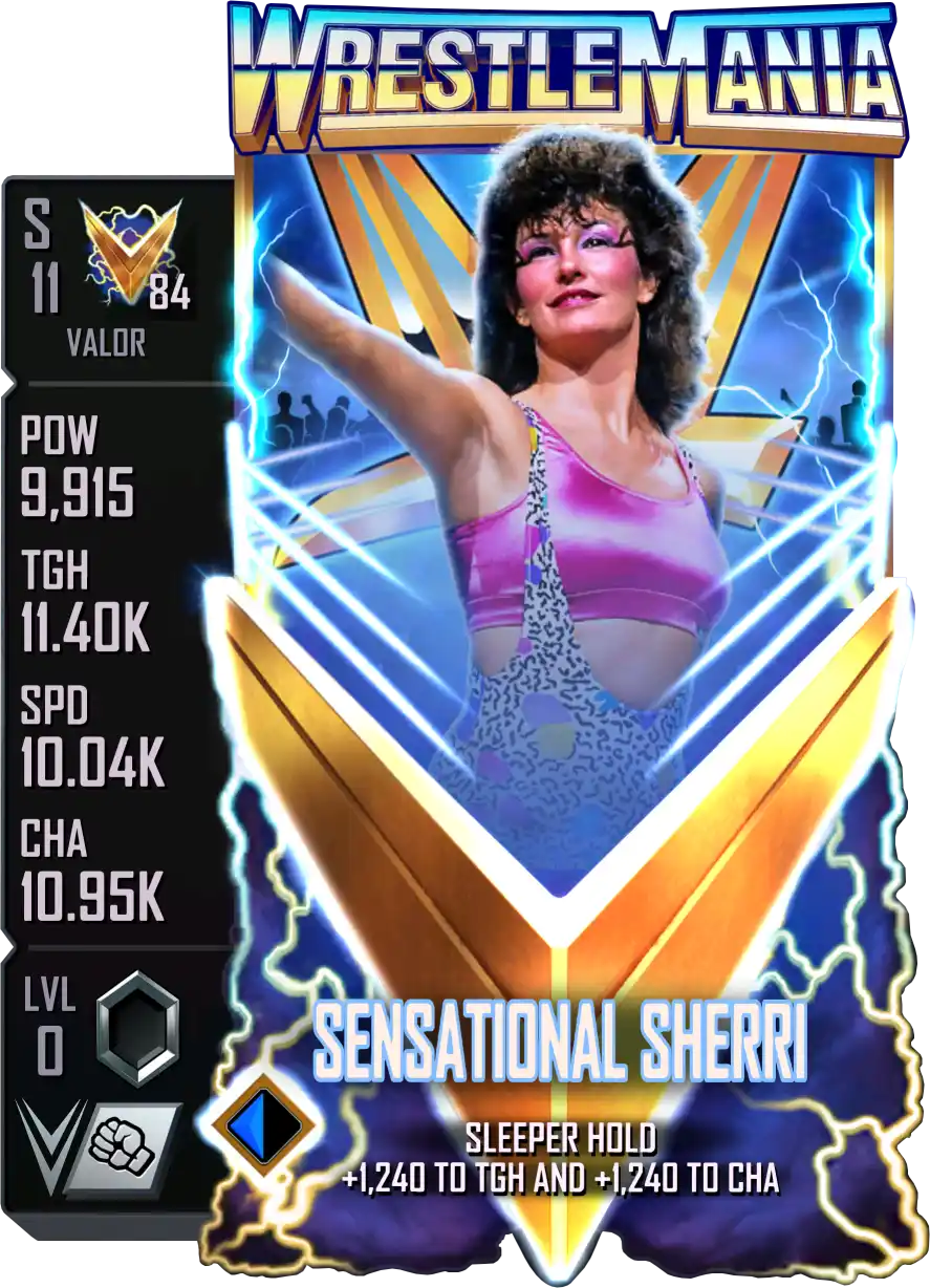 Valor, Sensational Sherri, Standard Card from WWE Supercard