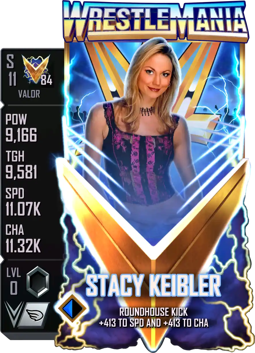 Valor, Stacy Keibler, Standard Card from WWE Supercard