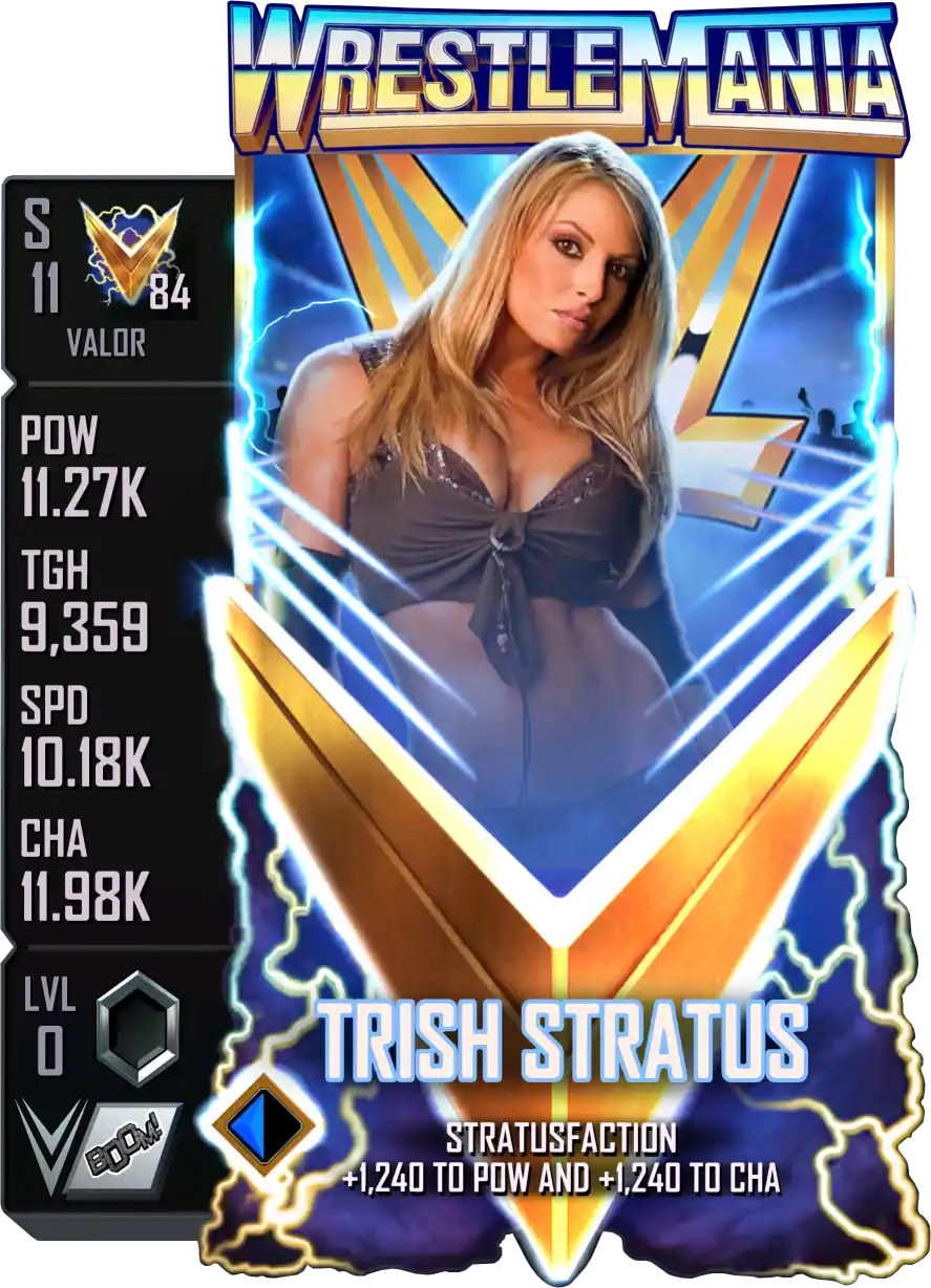Valor, Trish Stratus, Standard Card from WWE Supercard