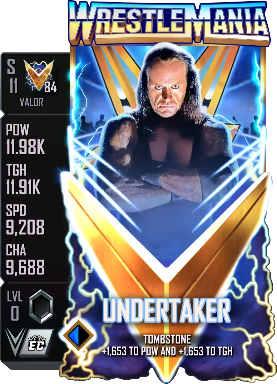 Valor, Undertaker, Standard Card from WWE Supercard