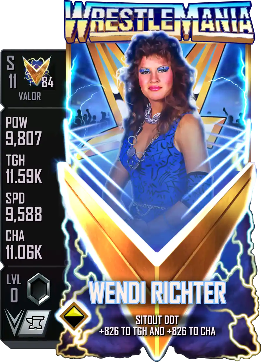 Valor, Wendi Richter, Standard Card from WWE Supercard