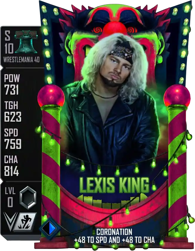 Wrestlemania 40, Lexis King, Fusion Seasonal Summer card from WWE Supercard