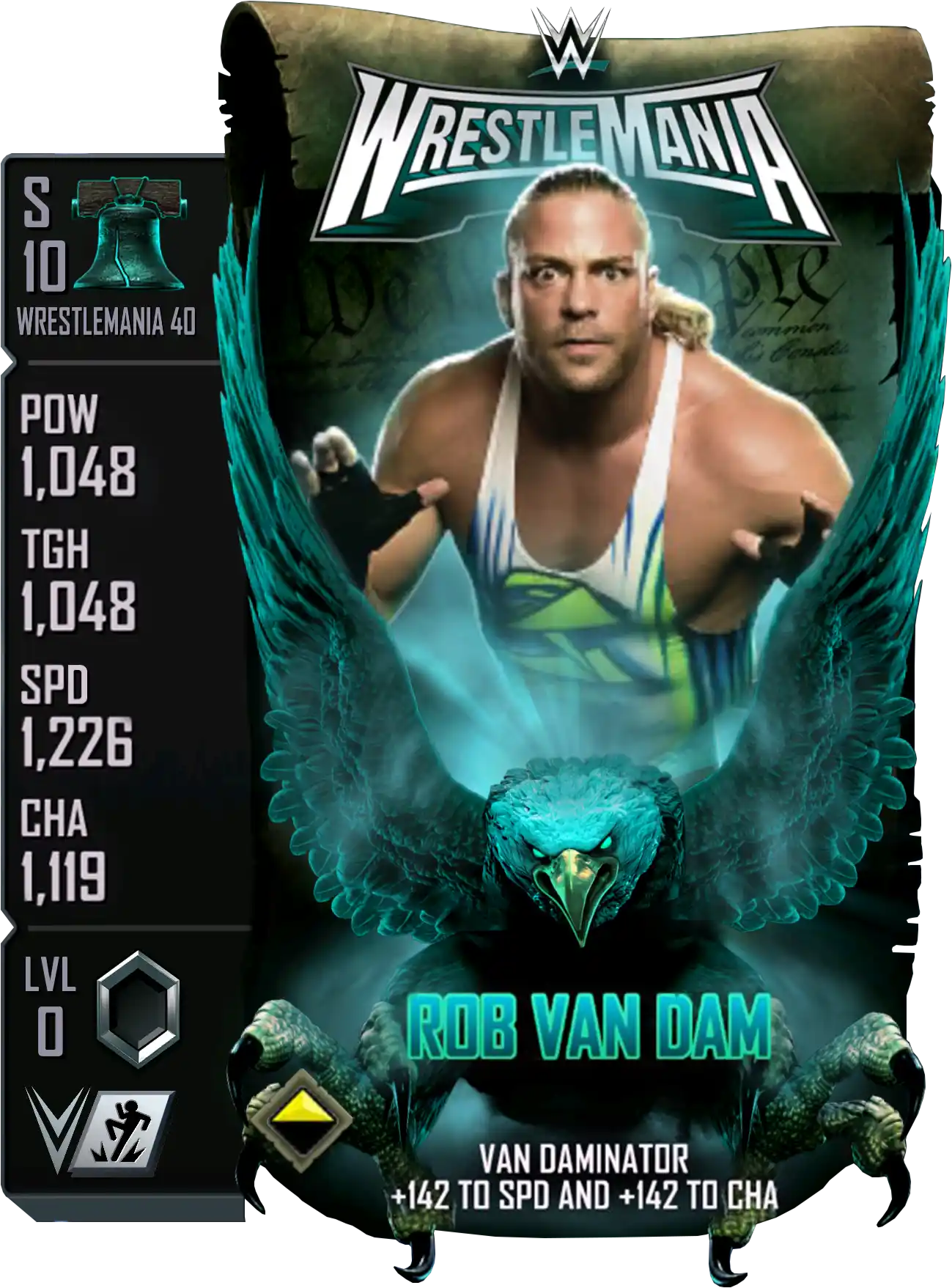 Wrestlemania 40, Rob Van Dam, Ranked Codebreaker Event card from WWE Supercard