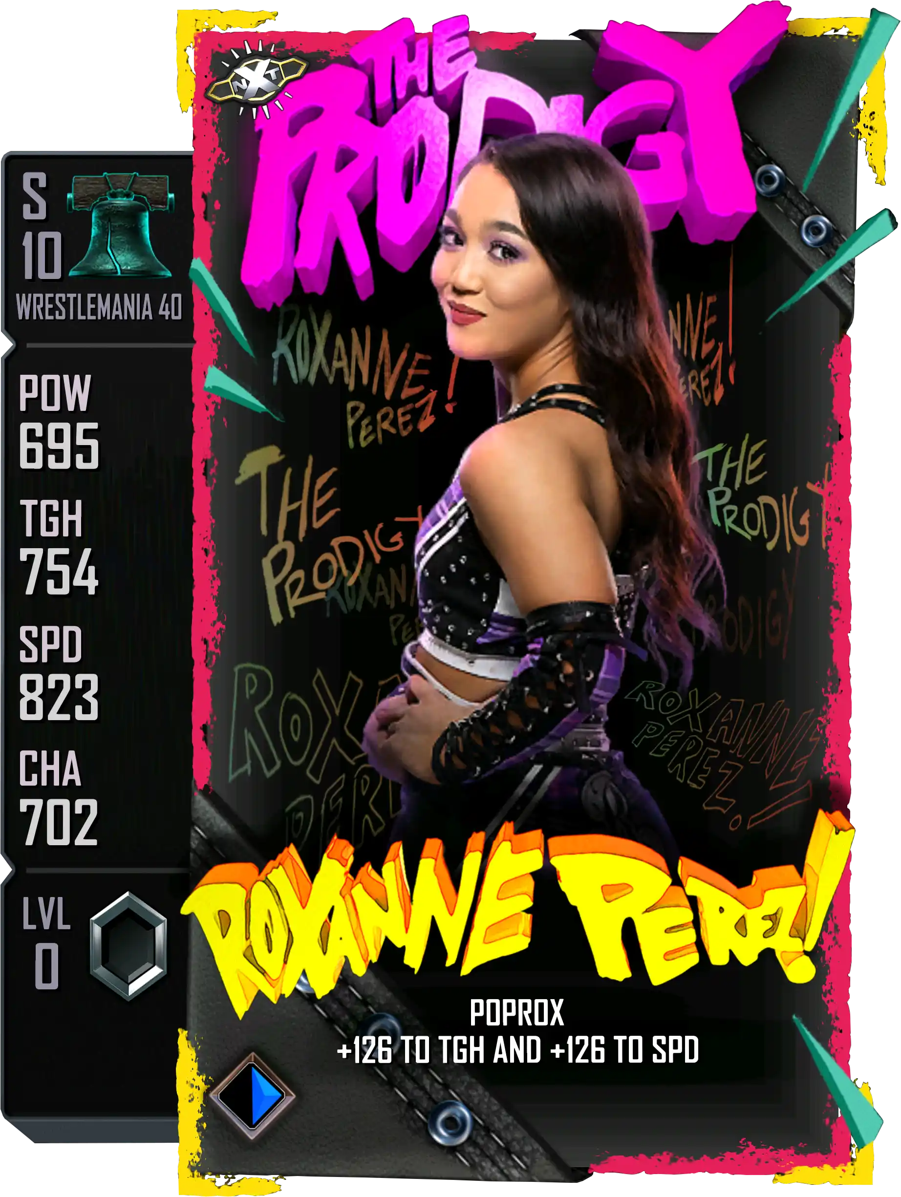 Wrestlemania 40, Roxanne Perez, SE (Special Edition) card from WWE Supercard