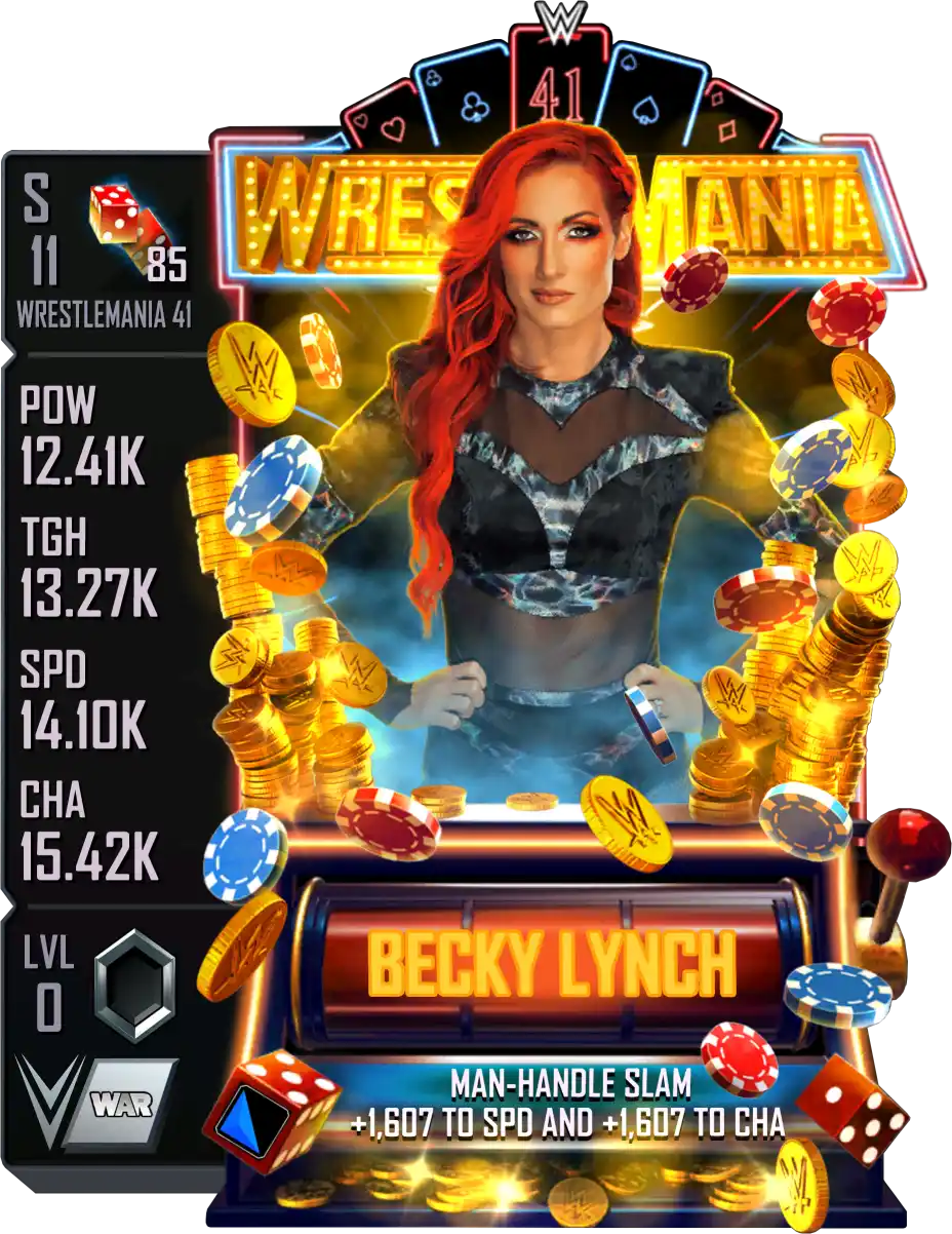 Wrestlemania 41, Becky Lynch, Standard Card from WWE Supercard