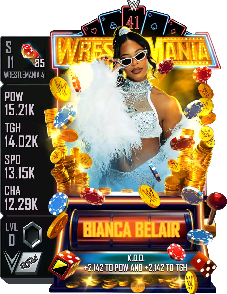 Wrestlemania 41, Bianca Belair, Standard Card from WWE Supercard