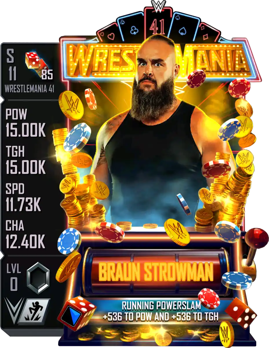 Wrestlemania 41, Braun Strowman, Standard Card from WWE Supercard