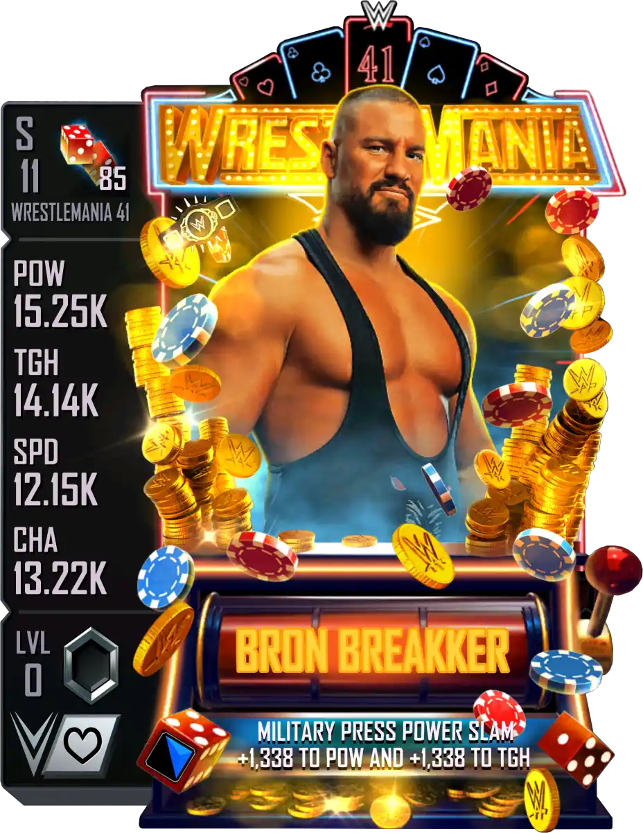Wrestlemania 41, Bron Breakker, Standard Card from WWE Supercard