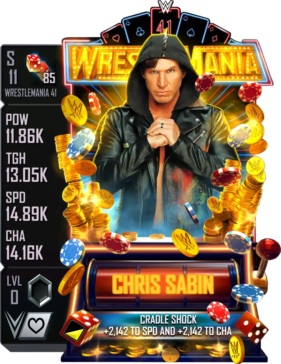 Wrestlemania 41, Chris Sabin, Standard Card from WWE Supercard