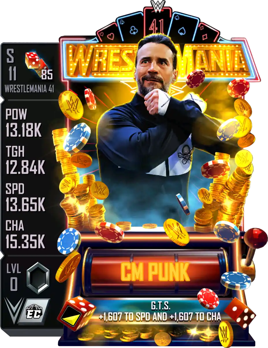 Wrestlemania 41, CM Punk, Standard Card from WWE Supercard