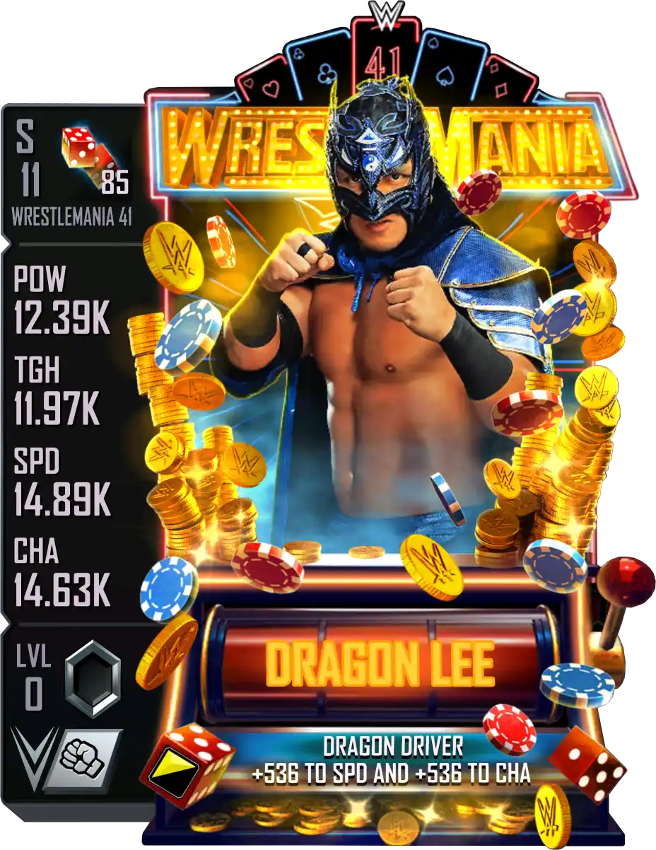 Wrestlemania 41, Dragon Lee, Standard Card from WWE Supercard