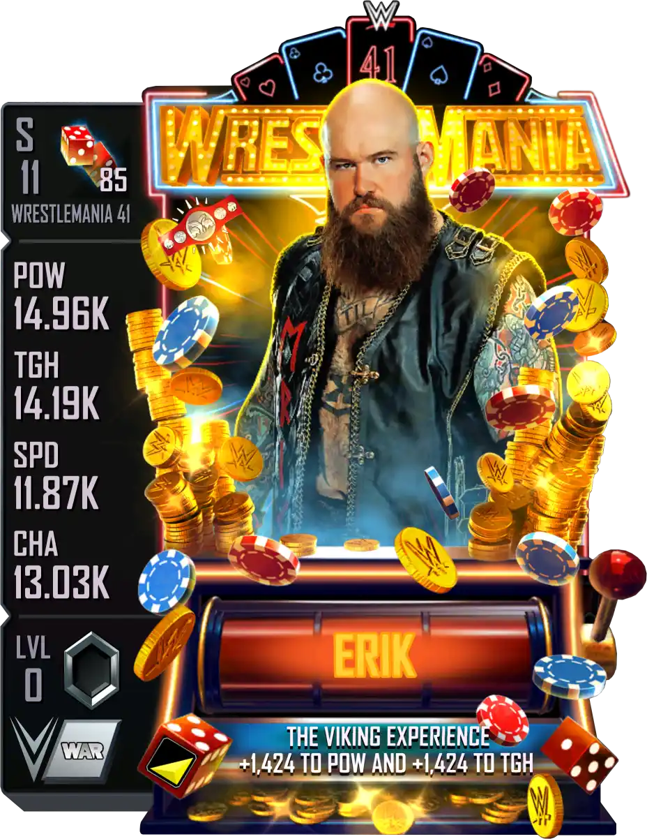 Wrestlemania 41, Erik, Standard Card from WWE Supercard